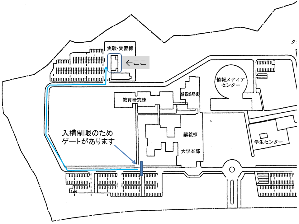 建築構造実験室の場所